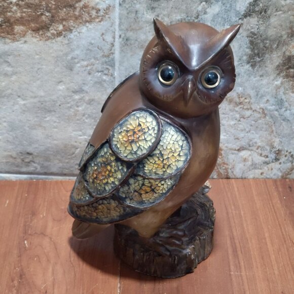 Large Ceramic Owl Figurine Home Decor 12 Inches - Picture 13 of 13